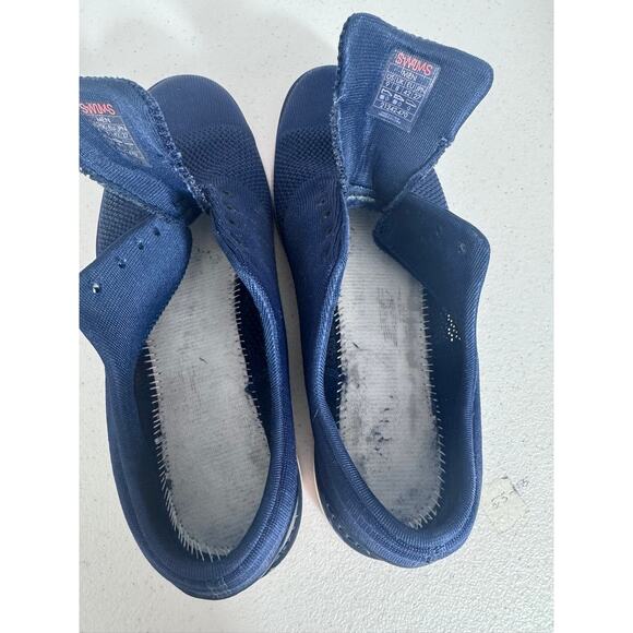 "SWIMS" Mens Barry Oxford Navy Knit Mesh Dress Lace Up NO INSOLES NO LACES SZ 9 - Picture 5 of 7